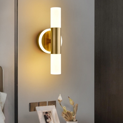 Brass Wall Light | Gold Glass Modern Wall Lamp Sconce Light Fixture