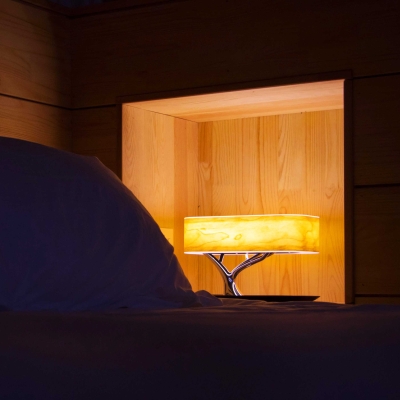 Lampe de table granulaire