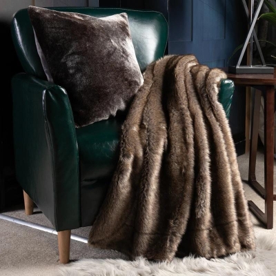 Tibetan Faux Fur Throw