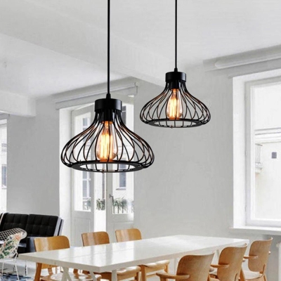 Lampe suspendue rustique