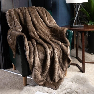 Tibetan Faux Fur Throw